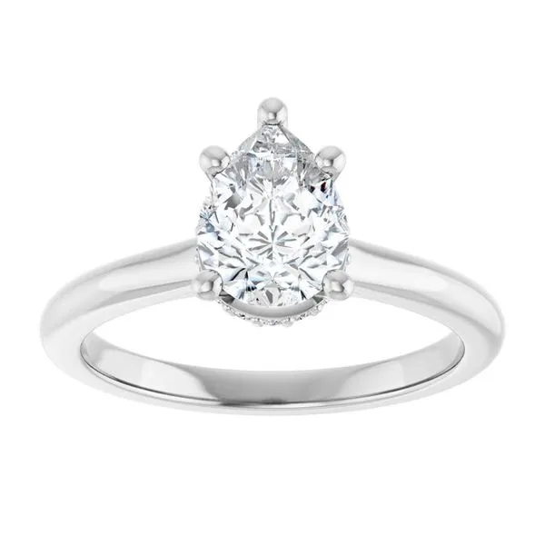 Hidden Halo-Style Engagement Ring Image 3 Don's Jewelry & Design Washington, IA