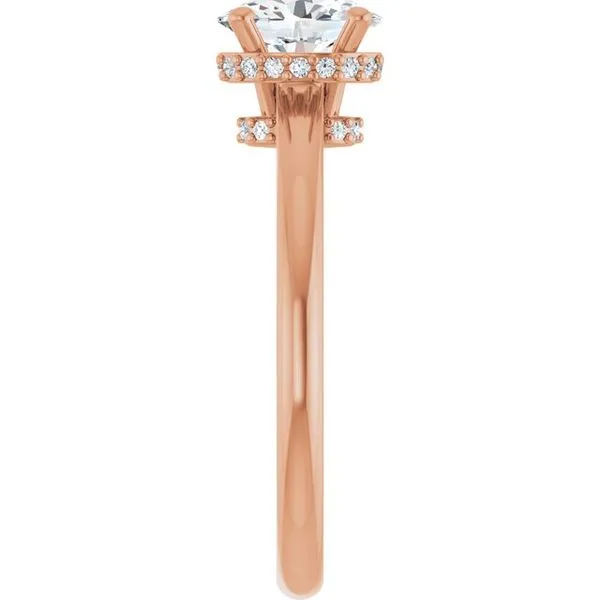 Hidden Halo-Style Engagement Ring Image 4 J. West Jewelers Round Rock, TX