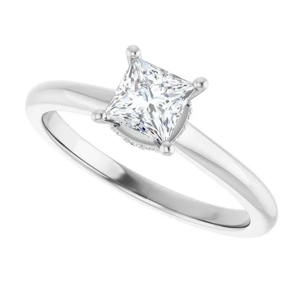 Hidden Halo-Style Engagement Ring Image 5 Clater Jewelers Louisville, KY