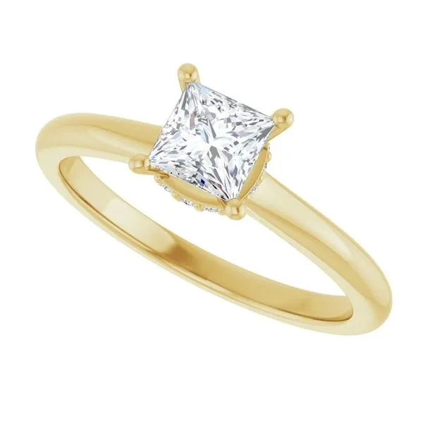 Hidden Halo-Style Engagement Ring Image 5 J. Thomas Jewelers Rochester Hills, MI