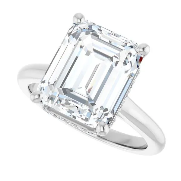 Hidden Halo-Style Engagement Ring Image 5 Don's Jewelry & Design Washington, IA