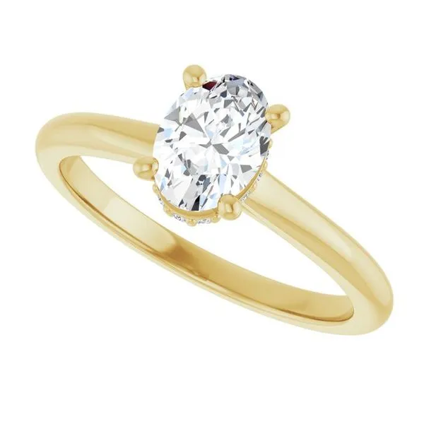 Hidden Halo-Style Engagement Ring Image 5 Paul James Jewelers Angels Camp, CA