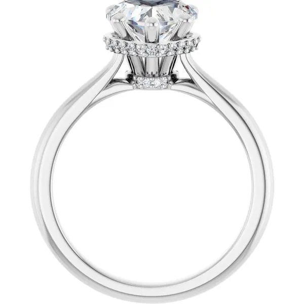 Hidden Halo-Style Engagement Ring Image 2 J. West Jewelers Round Rock, TX