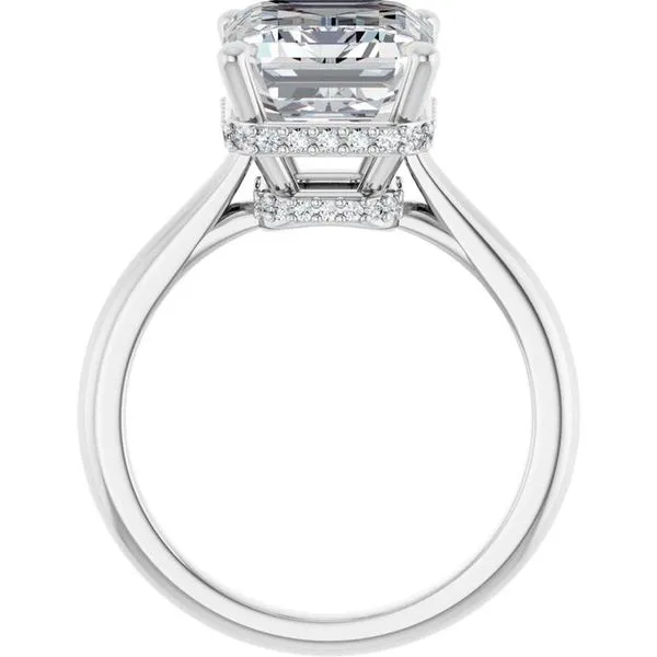 Hidden Halo-Style Engagement Ring Image 2 Don's Jewelry & Design Washington, IA