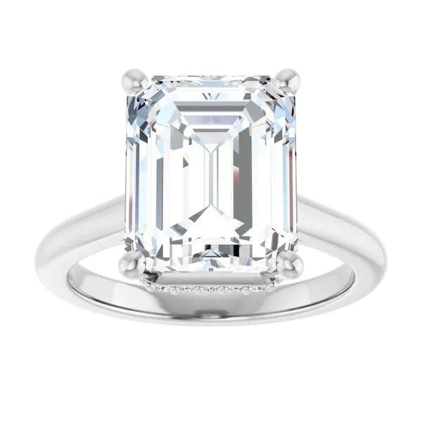 Hidden Halo-Style Engagement Ring Image 3 Shipley's Fine Jewelry Hampstead, MD