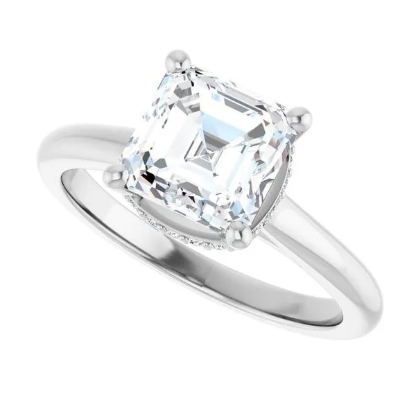 Hidden Halo-Style Engagement Ring Image 5 Paul James Jewelers Angels Camp, CA