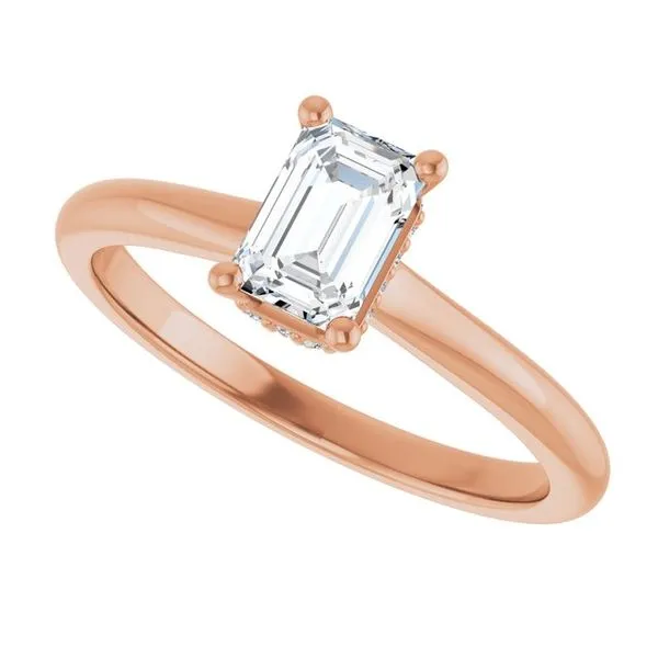 Hidden Halo-Style Engagement Ring Image 5 The Jewelry Source El Segundo, CA