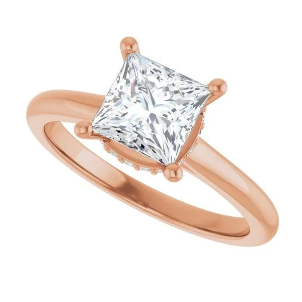 Hidden Halo-Style Engagement Ring Image 5 Don's Jewelry & Design Washington, IA