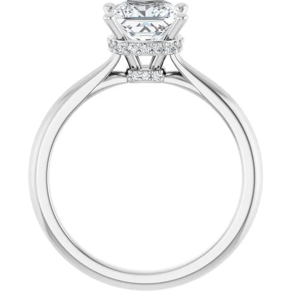 Hidden Halo-Style Engagement Ring Image 2 J. West Jewelers Round Rock, TX