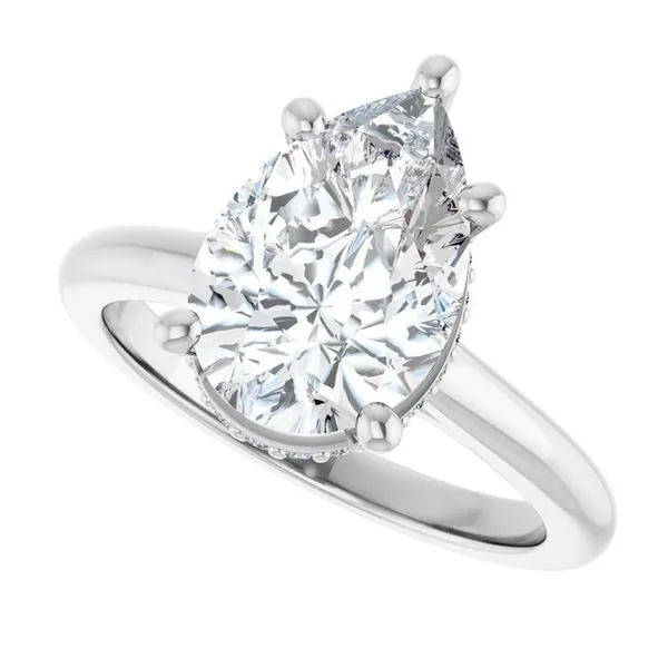 Hidden Halo-Style Engagement Ring Image 5 The Jewelry Source El Segundo, CA