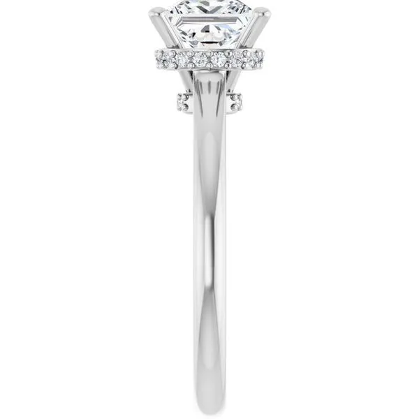 Hidden Halo-Style Engagement Ring Image 4 J. West Jewelers Round Rock, TX