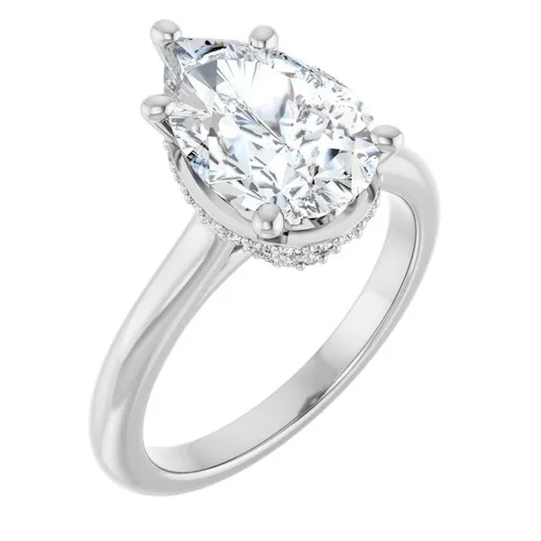 Hidden Halo-Style Engagement Ring JF Jones Jewelers Rochester, NY