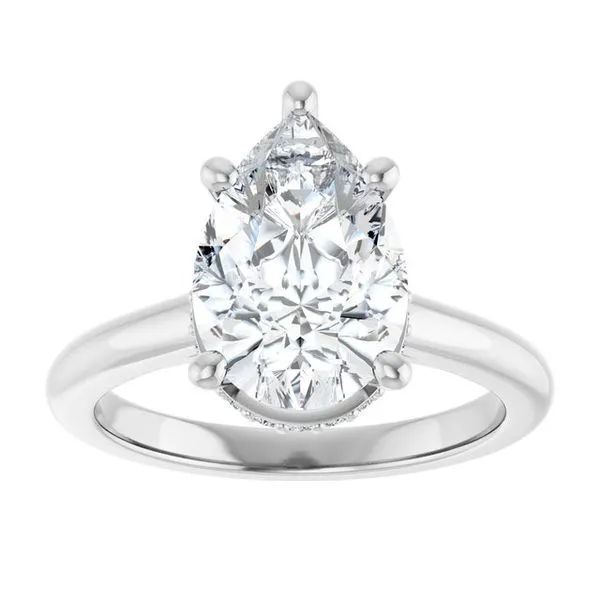 Hidden Halo-Style Engagement Ring Image 3 J. West Jewelers Round Rock, TX
