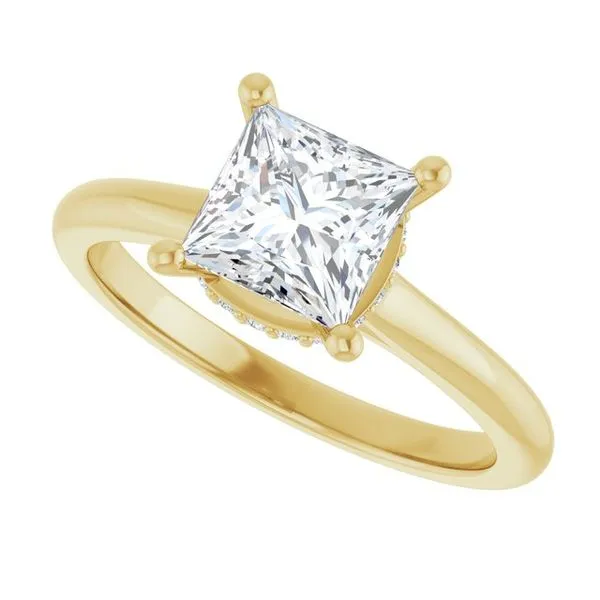 Hidden Halo-Style Engagement Ring Image 5 JF Jones Jewelers Rochester, NY