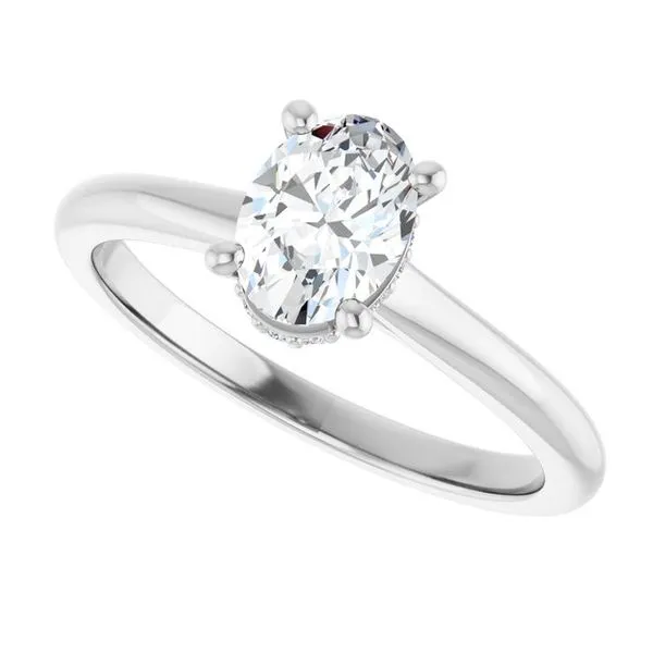 Hidden Halo-Style Engagement Ring Image 5 Clater Jewelers Louisville, KY