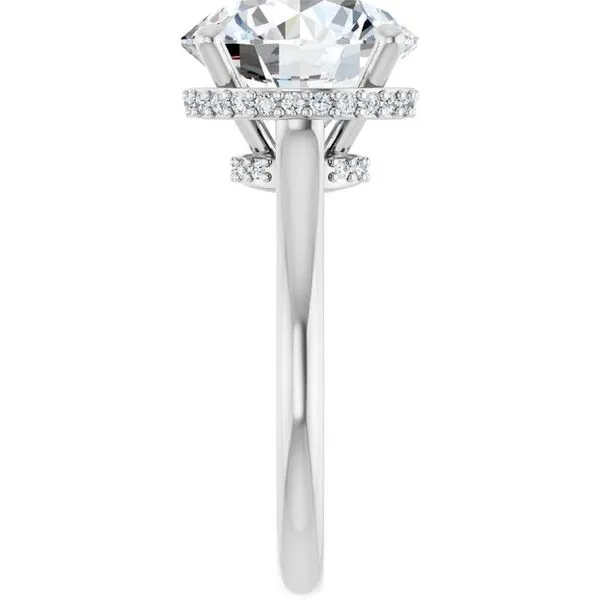 Hidden Halo-Style Engagement Ring Image 4 Austin's Fine Diamonds & Jewelry Lyndhurst, NJ