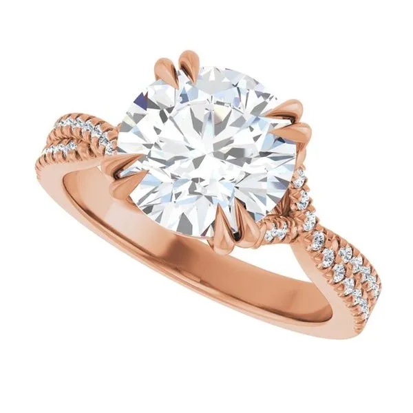 Double Claw-Prong Solitaire Criss-Cross Engagement Ring Image 5 Raleigh Diamond Fine Jewelry Raleigh, NC