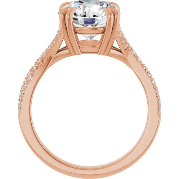 Double Claw-Prong Solitaire Criss-Cross Engagement Ring Image 2 Futer Bros Jewelers York, PA