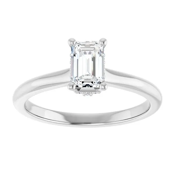 Hidden Halo-Style Engagement Ring Image 3 Austin's Fine Diamonds & Jewelry Lyndhurst, NJ