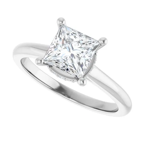 Hidden Halo-Style Engagement Ring Image 5 The Ring Austin Round Rock, TX