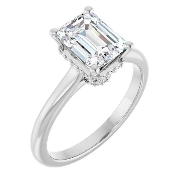 Hidden Halo-Style Engagement Ring The Ring Austin Round Rock, TX