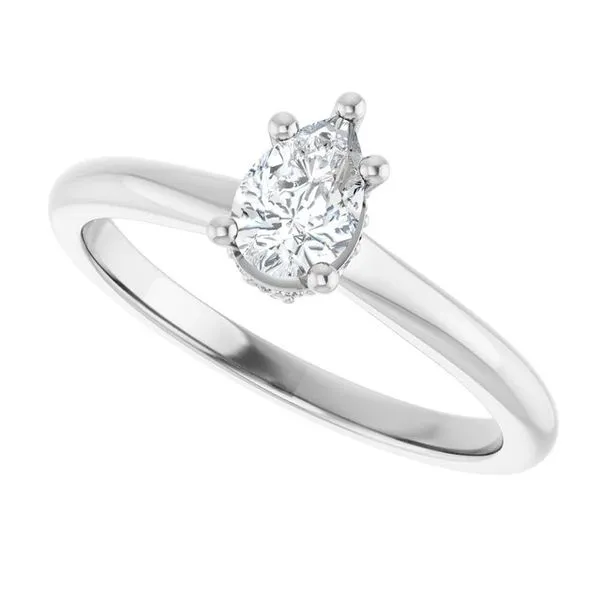 Hidden Halo-Style Engagement Ring Image 5 Clater Jewelers Louisville, KY