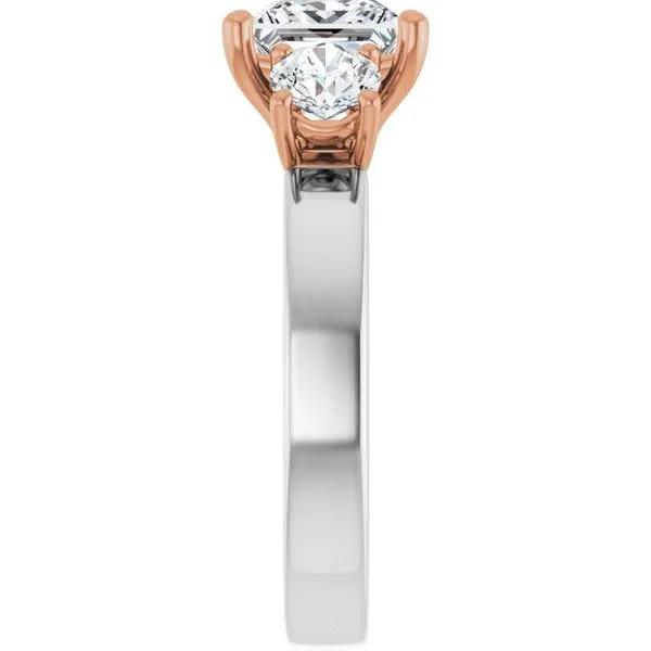 Three-Stone Engagement Ring Image 4 Raleigh Diamond Fine Jewelry Raleigh, NC