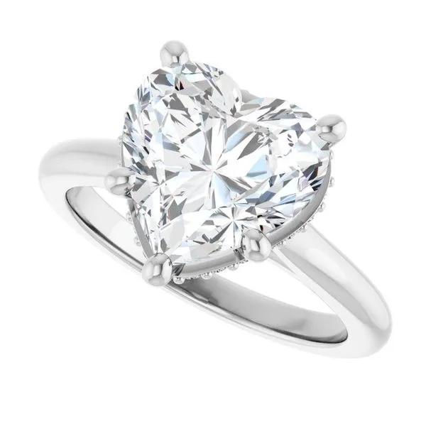 Hidden Halo-Style Engagement Ring Image 5 The Jewelry Source El Segundo, CA