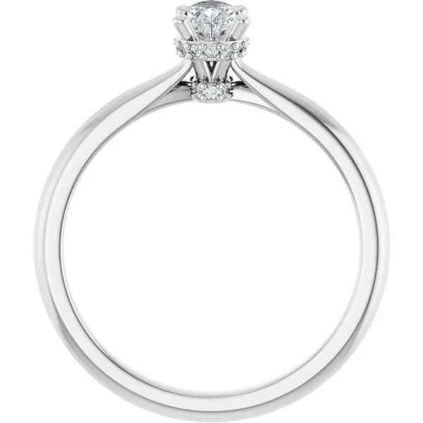 Hidden Halo-Style Engagement Ring Image 2 J. West Jewelers Round Rock, TX