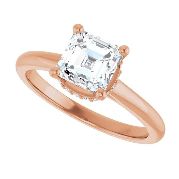 Hidden Halo-Style Engagement Ring Image 5 Vulcan's Forge LLC KANSAS CITY, MO