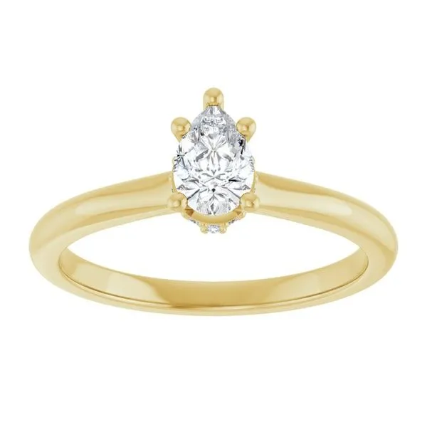 Hidden Halo-Style Engagement Ring Image 3 J. West Jewelers Round Rock, TX