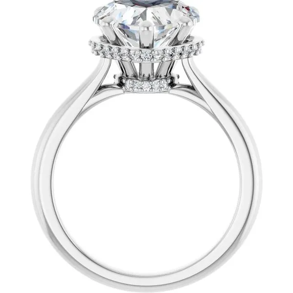 Hidden Halo-Style Engagement Ring Image 2 The Jewelry Source El Segundo, CA