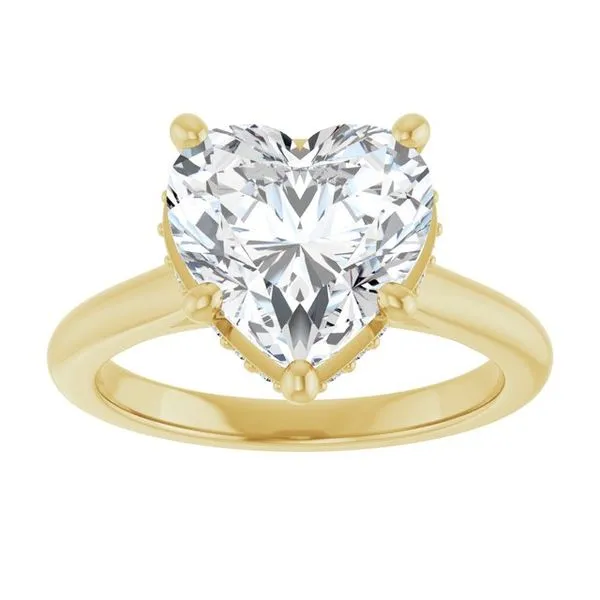 Hidden Halo-Style Engagement Ring Image 3 Paul James Jewelers Angels Camp, CA