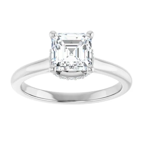 Hidden Halo-Style Engagement Ring Image 3 The Jewelry Source El Segundo, CA