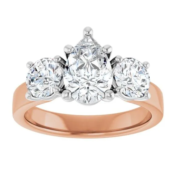 Three-Stone Engagement Ring Image 3 Raleigh Diamond Fine Jewelry Raleigh, NC