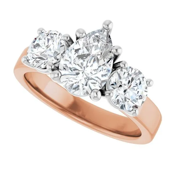 Three-Stone Engagement Ring Image 5 Raleigh Diamond Fine Jewelry Raleigh, NC