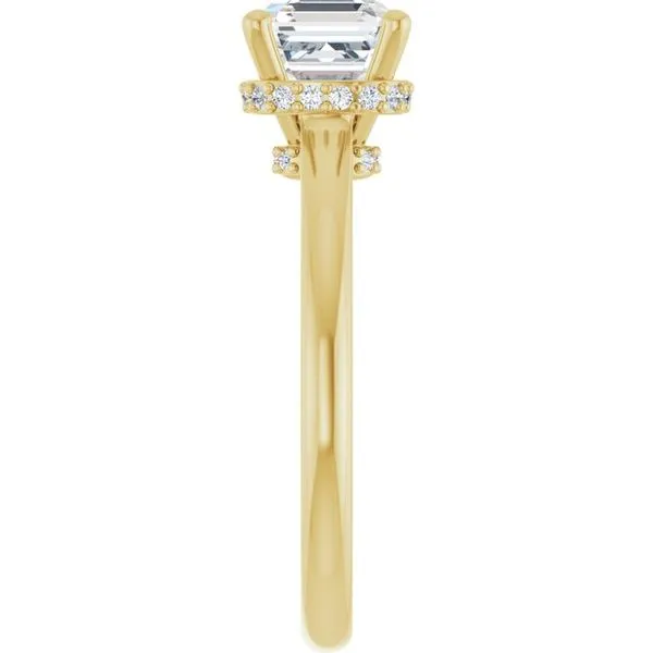 Hidden Halo-Style Engagement Ring Image 4 Vulcan's Forge LLC KANSAS CITY, MO