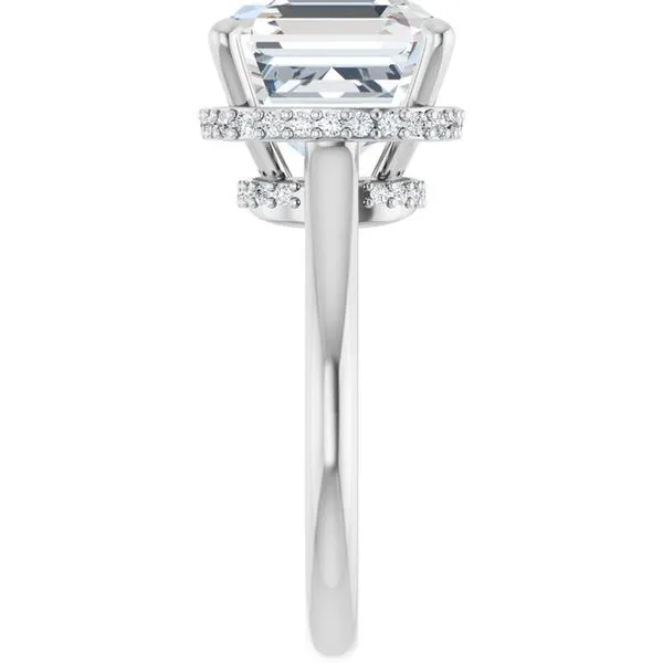 Hidden Halo-Style Engagement Ring Image 4 J. West Jewelers Round Rock, TX