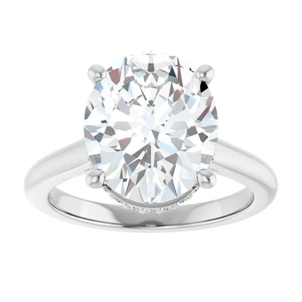 Hidden Halo-Style Engagement Ring Image 3 Austin's Fine Diamonds & Jewelry Lyndhurst, NJ