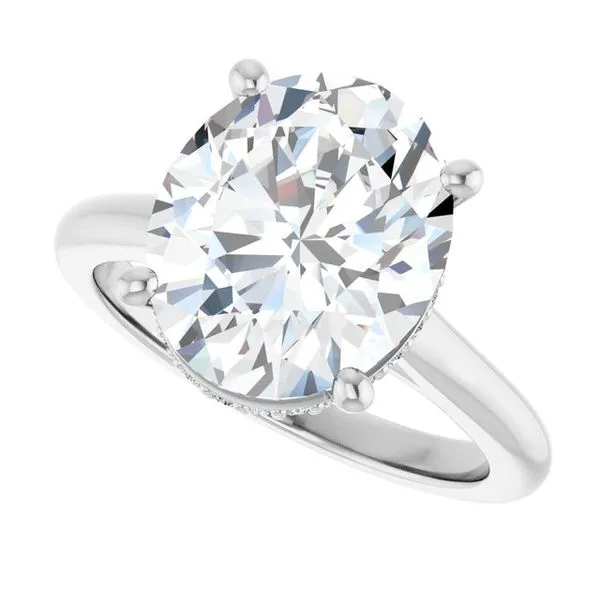 Hidden Halo-Style Engagement Ring Image 5 The Ring Austin Round Rock, TX