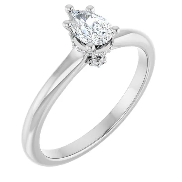 Hidden Halo-Style Engagement Ring JF Jones Jewelers Rochester, NY