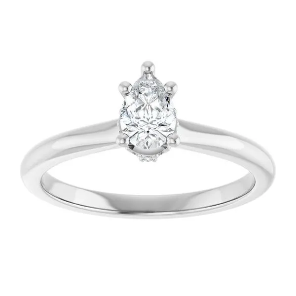 Hidden Halo-Style Engagement Ring Image 3 Hudson Valley Goldsmith New Paltz, NY