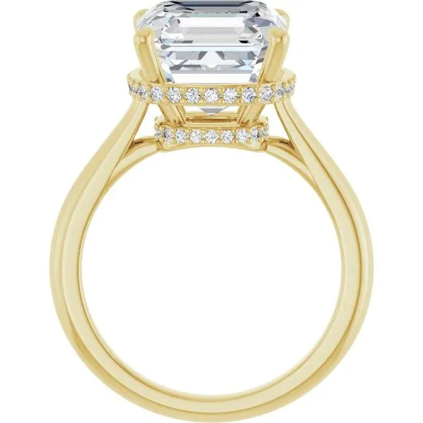 Hidden Halo-Style Engagement Ring Image 2 Vulcan's Forge LLC KANSAS CITY, MO