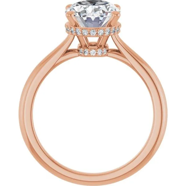 Hidden Halo-Style Engagement Ring Image 2 Vulcan's Forge LLC KANSAS CITY, MO