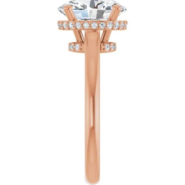 Hidden Halo-Style Engagement Ring Image 4 J. West Jewelers Round Rock, TX