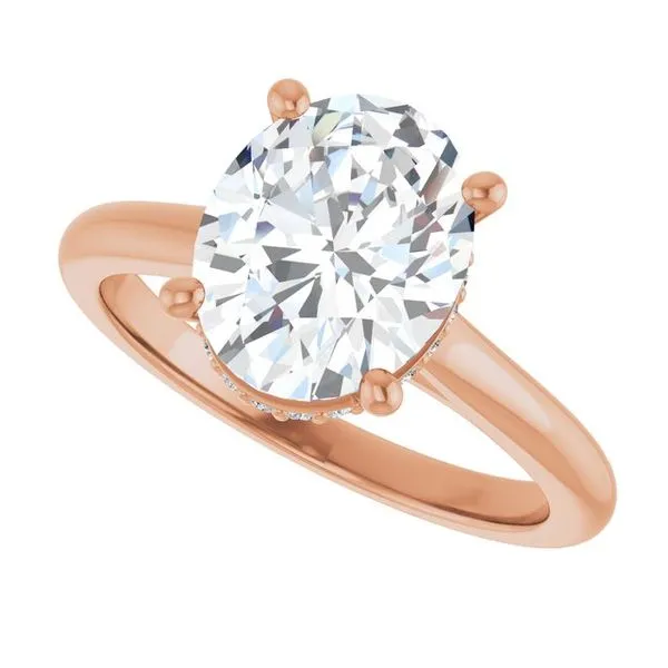 Hidden Halo-Style Engagement Ring Image 5 Clater Jewelers Louisville, KY