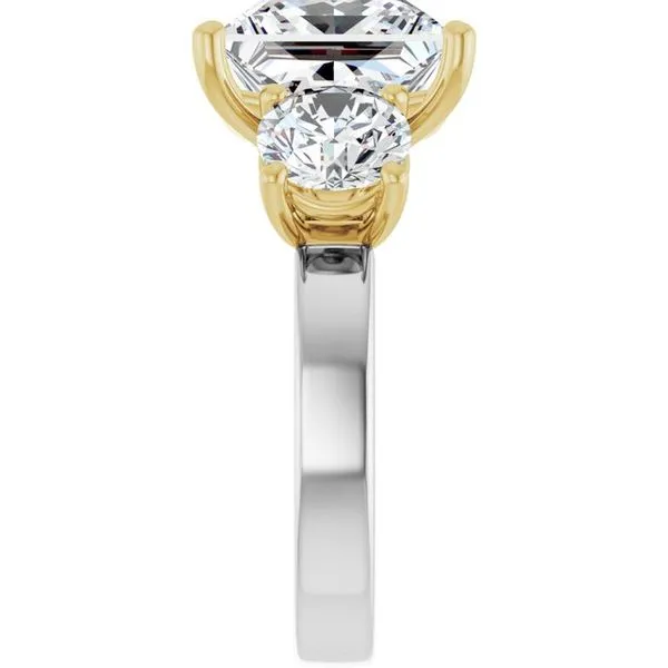 Three-Stone Engagement Ring Image 4 Raleigh Diamond Fine Jewelry Raleigh, NC
