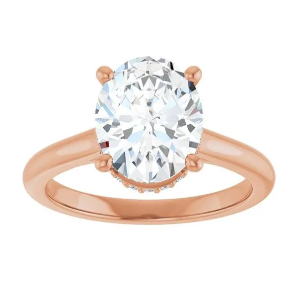 Hidden Halo-Style Engagement Ring Image 3 Austin's Fine Diamonds & Jewelry Lyndhurst, NJ