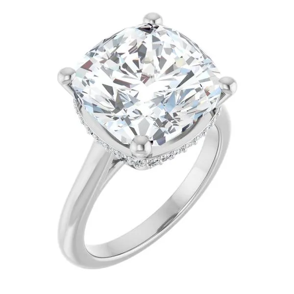 Hidden Halo-Style Engagement Ring Morin Jewelers Southbridge, MA
