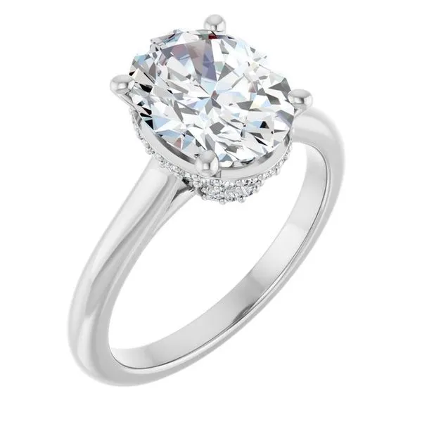 Hidden Halo-Style Engagement Ring